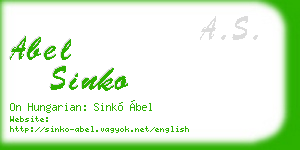 abel sinko business card